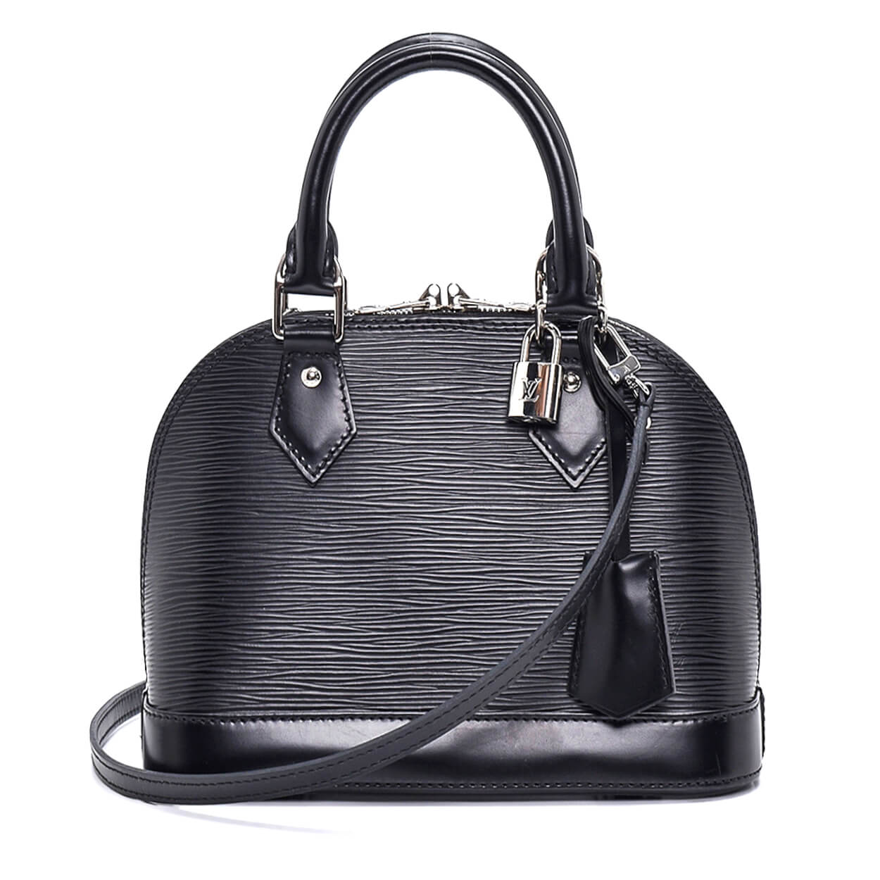 Louis Vuitton - Black Epi Leather Alma BB Top Handle Bag